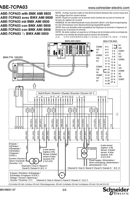 schneider施耐德ABE7CPA02 _ 03 Splitter sub-base_ 说明书